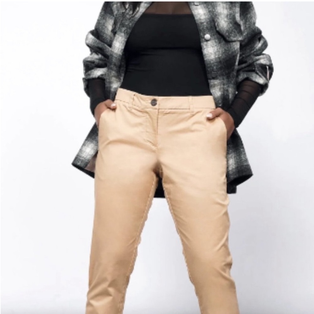 Wildfang Essential Trouser Chino Pants in Camel